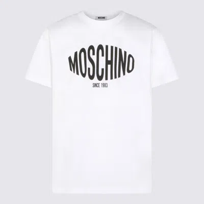 Moschino Crew Neck Jersey T-shirt Short Sleeves In Animal Print