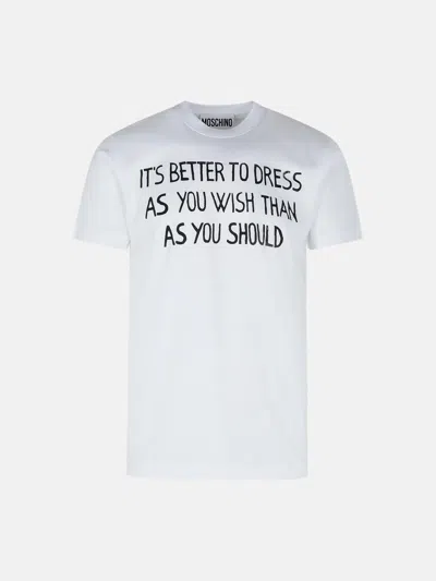 Moschino White Cotton T-shirt