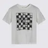 Moschino White Cotton T-shirt In Gray
