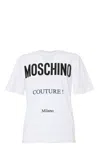 Moschino Logo-print Organic Cotton T-shirt In White