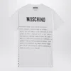 Moschino Crew Neck Graphic Print Short Sleeves In White