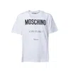 Moschino Logo-print Organic Cotton T-shirt In White