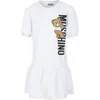 MOSCHINO WHITE DRESS FOR GIRL WITH TEDDY BEAR