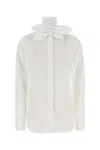 Moschino Long Sleeve Top Featuring Bow Detail In White