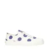 Moschino White Fabric Low Tops In Multi