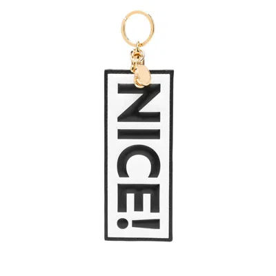 Moschino White Keyrings & Chains Women