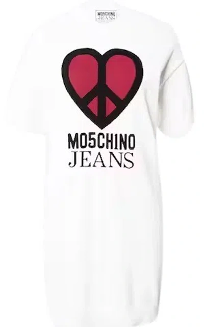 Moschino White Cotton T-shirt Dress