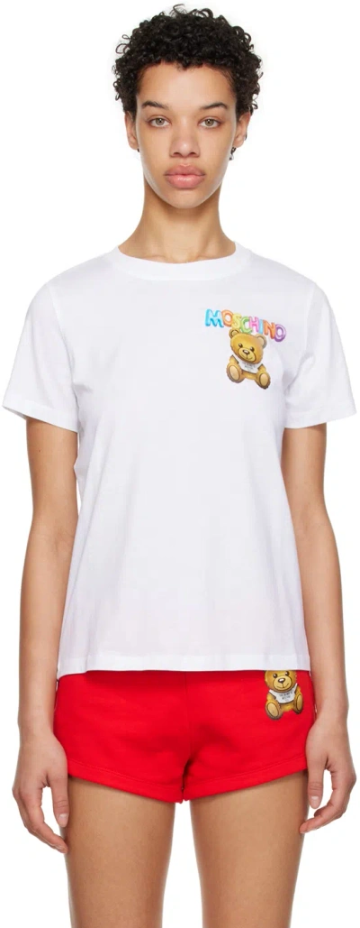 Moschino Cotton T-shirt In White