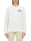 Moschino White Sweatshirt With Eye-catching Logo Design In White