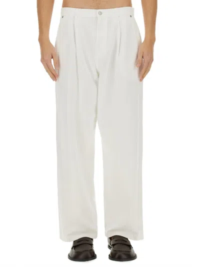 Moschino White Mid Rise Jeans