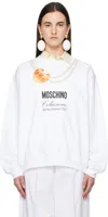 Moschino White '' Breakfast Sweatshirt In 1001 Multi White