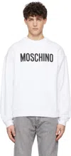 Moschino White '' Institutional Sweatshirt In Multi White