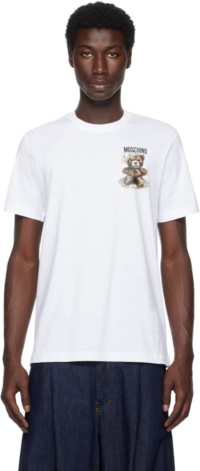 MOSCHINO WHITE 'MOSCHINO TEDDY BEAR' T-SHIRT