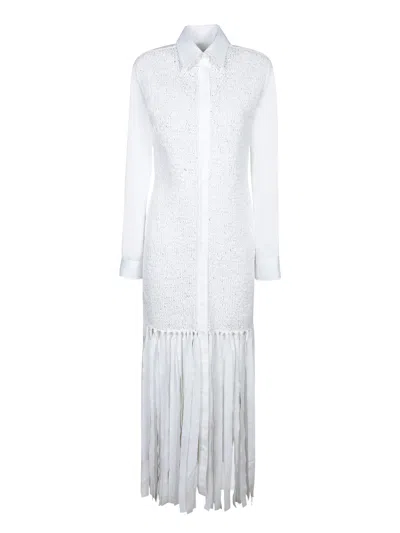 Moschino White Poplin Chemisier Dress