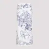 Moschino Maxi Skirt With Whimsical Floral Character Illustration In White