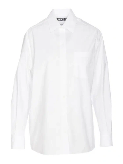 Moschino Poplin Shirt In White