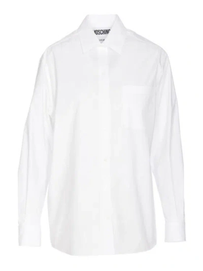 MOSCHINO WHITE PRINTED SHIRT