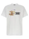 Moschino Crew Neck Graphic Print Short Sleeves In White