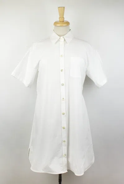 Moschino White Short Sleeve Shirt Dress