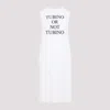 Moschino Slogan-print Midi Dress In White