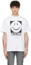 Moschino 'smiley Print T-shirt In Multi White