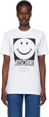 Moschino Couture Woman T-shirt White Size M Cotton In 1001 Multi White