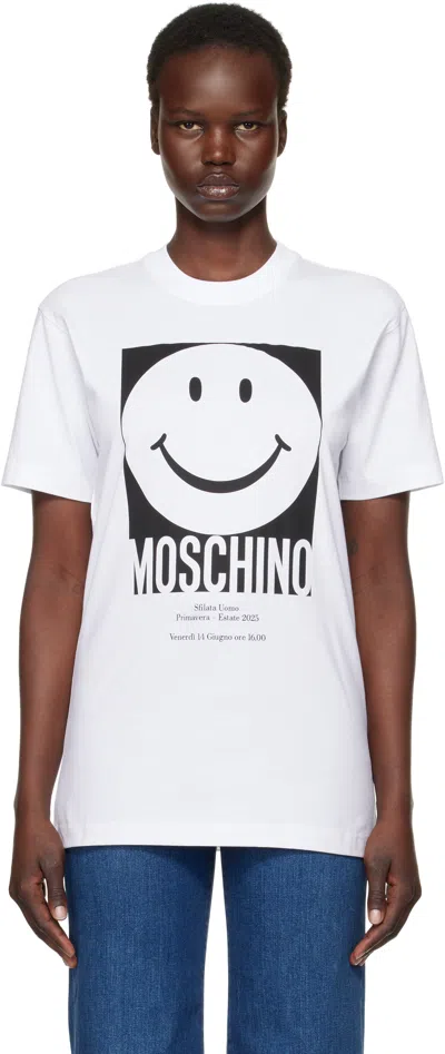 Moschino Couture Woman T-shirt White Size M Cotton