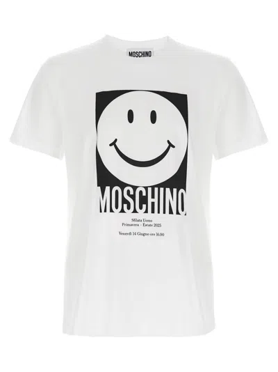 MOSCHINO WHITE SMILEY T-SHIRT