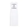 Moschino Graphic Print Midi Dress With Back Slit