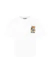 Moschino White T-shirt For Kids With Teddy Bear In White