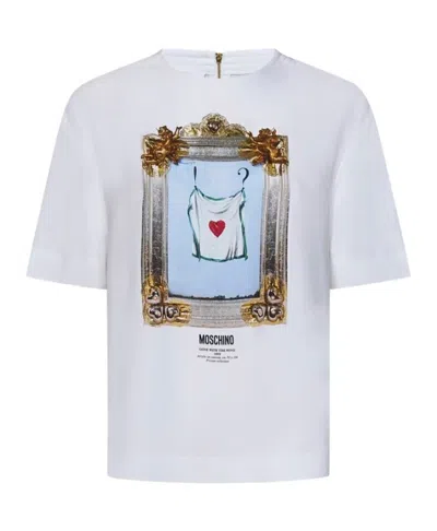 Moschino White T-shirt With Graphic Print
