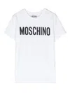 MOSCHINO WHITE T-SHIRT WITH LOGO