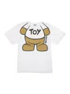 MOSCHINO WHITE T-SHIRT WITH TEDDY BEAR PRINT IN COTTON BOY