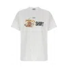Moschino Crew Neck Graphic Print Short Sleeves In White