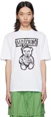 Moschino T-shirt In Multi White