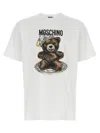 Moschino Teddy Bear Print Crewneck T-shirt In White