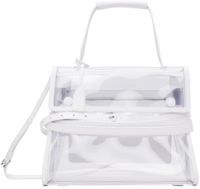 Moschino White 'tie Me' Medium Bag