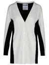 Moschino Black And White Wool Cardigan