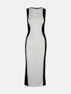 Moschino Merino Wool Long Dress In White