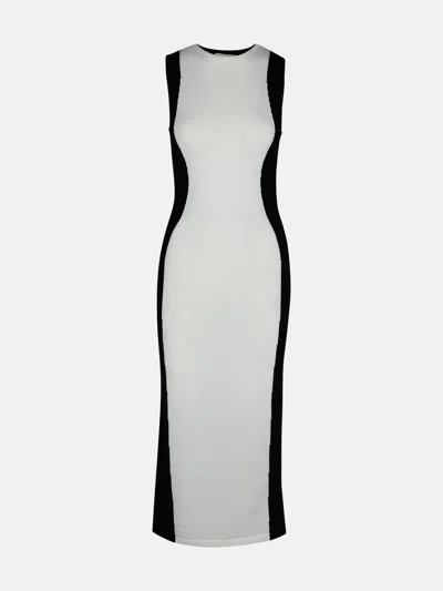 MOSCHINO WHITE VIRGIN WOOL DRESS