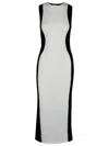 Moschino Merino Wool Long Dress In White