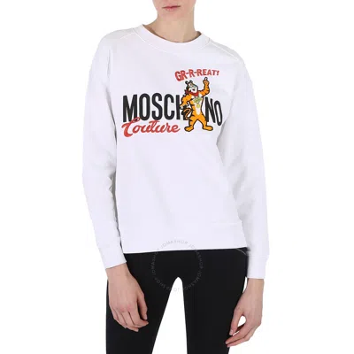 Moschino White X Kelloggs Tony The Tiger Graphic Sweatshirt