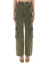Moschino Vintage Denim Trousers In Green