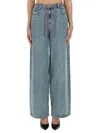 Moschino "wide Fit" Jeans In Blue