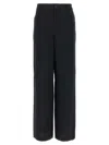 Moschino Acetate Trousers Elastic Waistband In Black