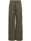 Moschino Wide-leg Cargo Trousers In Green