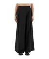 Moschino Asymmetrical Design Wool Pants In Blue