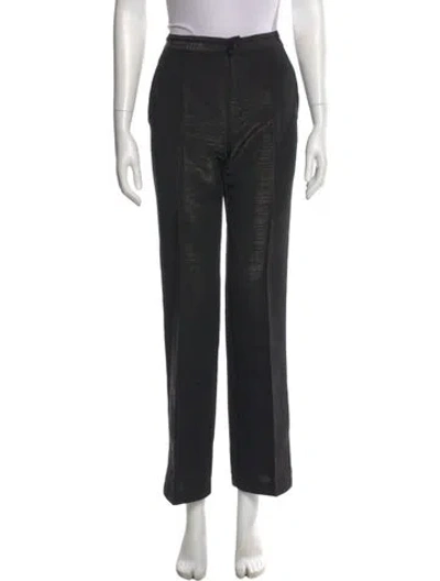 Pre-owned Moschino Wide Leg Pants In Black