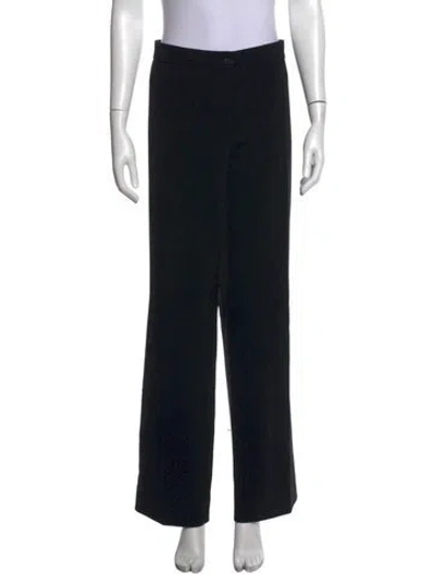 Pre-owned Moschino Wide Leg Pants In Black