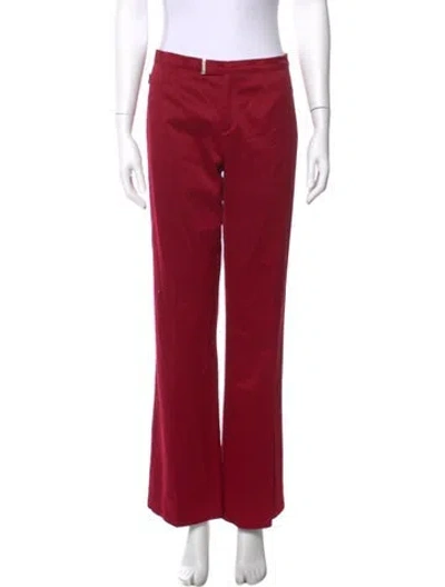 Pre-owned Moschino Wide Leg Pants In Red